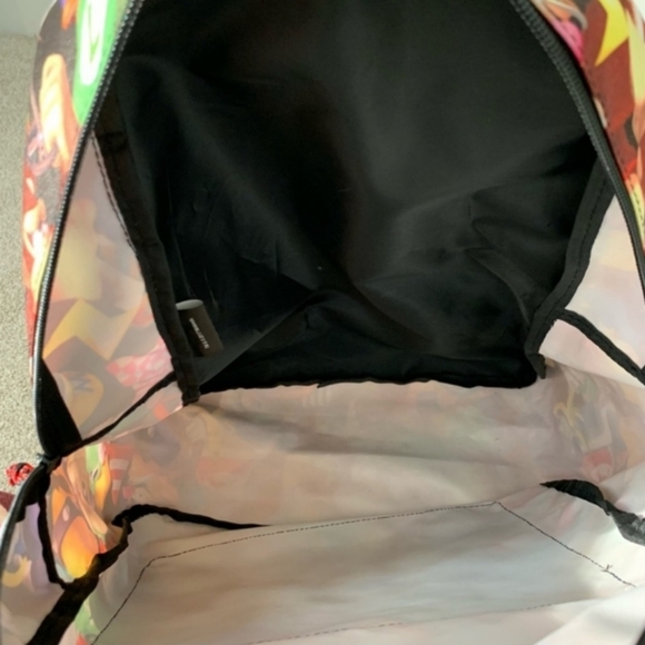 Mario Kart Backpack Book Bag Tote school colors Multicolor Blue Red Yellow Green - Picture 5 of 10